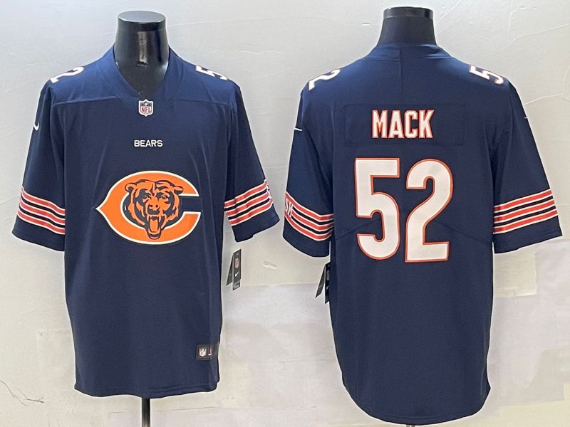 Men Chicago Bears #52 Mack Blue 2025 Nike Limited NFL Jersey style 1->washington commanders->NFL Jersey